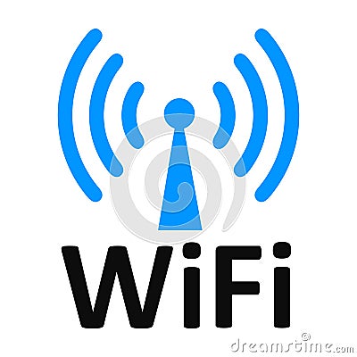 Free wifi logo zone - illustration Cartoon Illustration